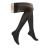 JOBST UltraSheer Thigh High with Lace Silicone Top Band, 15-20 mmHg Compression Stockings, Closed Toe, Small, Classic Black Classic Black Small