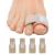 Niupiour Fabric Hammer Toe Wraps, 8 Pack of Toe Bandages Protectors Braces, Toe Corrector for Overlapping Toes, Toe Splints for Crooked Toes, Curled Toes and Bent Toes, Toe Separators for Broken Toes