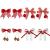 8 Pcs Cherry Strawberry Bow Hair Clip Cute Bow Alligator Clips Red Bow for Girls Hair Flower Barrettes Hair Bow Clips Hair Decoration for Teen Girls Women