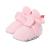 LACOFIA Baby Boys Girls Anti-Slip Soft Sole Slipper Booties Infant Winter Crib Shoes 6-12 Months C Pink