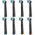 HSYTEK 8 pieces compatible with oralb electric toothbrush toothbrush attachment for oralb vitality pro genius x per 3 3500 per 3 9000 per Series 3 plus black toothbrush heads black 8 pieces (1 Pack)