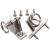 VTurboWay 2 Pack Bimini Top Deck Hinge with Removable Pin, 316 Stainless Steel