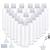 Gzhaizhuan 20 STK travel bottles set 100ml of empty plastic bottles for filling for shampoo conditioner lotion toilet article with funnel & labels