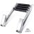 Hoffen Telescopic 4 Step Ladder Stainless Steel Telescoping Extendable Boat Ladder 900 Pound Capacity for Marine Yacht / Swimming Pool