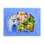 SILIVO Suction Plate Baby Non-Slip Silicone Baby Plate Toddler Plate Suction Plates and Placemat for Babies Weaning(10"x7.8"x1.1") Blue Elephant