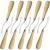 ROYHOO 10PCS Wooden Bent Latch Hook Tool Knitting Tool Needle Hook with Wood Handle for Crafts Carpet