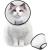 Super collar for pets for pets protective collar neck collars made of plastic special protection for cats Small dogs XS XS (Neck: 9.8 11.2 ") White