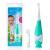 Brush Baby BabySonic Infant and Toddler Electric Toothbrush for Ages 0-3 Years - Smart LED Timer and Gentle Vibration Provide a Fun Brushing Experience - Includes 2 Sensitive Brush Heads (Teal)