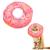 Xinzistar Cat Cone Collar Recovery Collar Pet Kitten Soft Protective Neck Collar After Surgery Adjustable Healing Elizabeth Collar Comfy Cotton Cone (S Pink Donut)