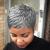DOcute Short Grey Pixie Cut Wigs for Black Women Grey Pixie Wigs for Black Women Grey Pixie Cut Short Black Wavy Layered Wigs Grey Wavy Wigs Short Wigs Pixie Cut Wigs for Black Women (Short Grey)