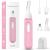 DIKTOYOU 2 in 1 Rechargeable Ear and Nose Hair Trimmer for Women Painless Nose Trimmer USB Electric IPX7 Waterproof Eyebrow Facial Hair Removal Nose Grooming Garget Easy Cleansing Pink