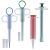LUTER 4PCS Pet Syringe Pet Pill Shooter Soft Tip Pet Tablet Feeder Reusable Medical Feeding Dispenser Tool for Cats Dogs Small Animals