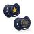 LOVI Dynamic Pacifier 18 Months+ Silicone BPA-free Stardust Collection 2 Pack Blue