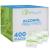Alcohol Wipes | Individually Wrapped Alcohol Prep Pads with 70% Isopropyl Alcohol Great for Medical & First Aid Kits | Sterile Antiseptic 2-Ply Alcohol Swabs - 400 Count 400 Count (Pack of 1)
