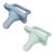 Dr. Brown's HappyPaci 100% Silicone Baby Pacifier Contoured One-Piece Design 0-6m BPA Free 2-Pack Blue and Green