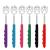 6 Pack Telescoping Back Scratcher - Bear Claw Back Scratchers - Portable Extendable Backscratcher with Rubber Handles in Black, Blue, Green, Purple, Red, Pink Color