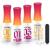 Modelones 4+4 Pcs Dip Powder Liquid Set 15ml/0.5oz  Acrylic Dipping Powder System Essential Set with Base Coat/Top Coat/Activator/Brush Saver/Manicure Tools for Nail Art DIY Salon  No Nail Lamp Needed A3-Dip liquid set