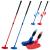 THIODOON Golf putters for Men and Women 2 Pack Two-Way Kids Putter Mini Golf Putter for Right or Left Handed Golfers Adjustable Length Golf Putter Suitable for Children, Teenagers and Adults Red+Blue Putters & 6 Golf Tees