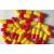 100 Size 1 Red/Yellow Empty Gelatin Capsules Gelatine Hard Pill Cases Self Fill
