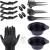 Coloring hair coloring set 20 parts DIY Beauty Salon Tool Kit brush comb hair tanning shell dyeing ear covering gloves for DIY salon hair dye hairdresser accessories