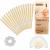 Natural Ear Candles Beeswax Candling Cones Fragrance Organic Plant Material Hollow Cone Candles 16 Pcs Hollow Cone Candles with 8 Protective Disks