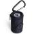 iGadgitz Home U7168 Fabric Dog Waste Bag Dispenser Dog Poo Bag Holder with Carabiner Clip - Black