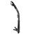 Aegend Dry Snorkel, Dive Mask Easy-Breath Free Diving Snorkel for Snorkeling Scuba Diving Freediving Swimming, with Top Dry Valve and Food-Grade Silicone Mouthpiece Black