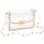 COROMAY Clear Purse for Women, Clear Crossbody Bag Stadium Approved, Fashion Rivet Decor Clear Purses Clear Purse-gold