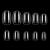 Makartt Short Oval Nails 500pcs Press on Nails Soak Off Nail Tips Full Cover Clear False Nails Acrylic Nails Fake Nails 10 Sizes for Nail Salons and DIY Nail Art Clear Short Oval Nails