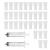 Yibaijia 32 piece of empty cosmetics lip gloss tubes container 30ml refillable cosmetic bottles sets for filling for shower gel lip gloss lip balm