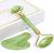 huefull Jade Roller for Face and Gua Sha Facial Tools to Reduce Puffiness and Improve Wrinkles, Face Roller Skin Care of Jade Roller and Gua Sha Set Designed Green