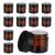 10 pieces 60ml amber glass empty can cosmetic glass empty socket CREMEDINE EMPARE DOSE brown glass container ointment puts refillable cosmetic container for creams lotions essential oils powder 60ml
