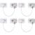 Child protection for window fridge cabinet doors safety lock set 4 PCs white fuse lockable adhesive lock.