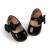 Sonsage Infant Baby Girls Bowknot Mary Jane Toddler Soft Anti-Slip Sole Princess Wedding Dress First Walking Flats Prewalker Newborn Ballet Shoes 6-12 Months A02 Black
