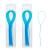 Wllhyf 100 pieces of dental floss multifunctional deep pure dental floss for bridges bridges and implants dental floss threads (blue)