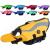 Emust dog vest ripstop large dog swimming vest swimming suit for booting/swimming/pool with double rescue handles flotation vest for large dogs yellow XXL XXL yellow