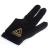 CUESOUL 10pcs/Set 3-Finger Gloves Billiards Snooker Cue Gloves Black
