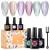 Cat Eye Gel Nail Polish Set Soak Off UV LED Light Starry Sky Effect Magic Gel Nail Polish Kit Manicure Nail Art Gift Kit 6 Colors Free Magnet Stick Smoothies