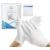 Home Solutions | 8 Pairs | 100% White Cotton Gloves for Eczema with Wash Bag, Moisturizing Gloves for Dry Hands, Cotton Gloves for Sleeping, Spa Gloves, Lotion Gloves Overnight for Women & Men
