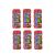 6 x 30g Sour Strawberry Gum 15 Pieces
