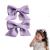 2pcs Hair Bows Alligator Clips Barrettes Alligator Hair Clips Hair Accessories Bowknot Barrette Small Non-slip Bow Hair Clips Fashion Cute Ponytail Barrettes for Teens Wear Clips (Purple) 6