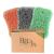 Bath Sponge 3 Pack Shower Sponges for Cleaning Exfoliating Body Sponge Orange Gray Green