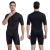 Seaskin Mens 3mm Shorty Wetsuit Womens, Full Body Diving Suit Front Zip Wetsuit for Diving Snorkeling Surfing Swimming Men's Shorty Large