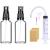 Spray bottle glass small 2stk 50ml Transparent spray bottle empty perfume atmosphere of screens mini spray bottles for filling portable atomizable atomizer for perfume cosmetics body care liquid oils 50ml 2Stk