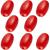 Lewtemi 4 Pieces Rope Floats Marine, 4.72'' x 2.75'', Deep Water Fishing Marker Buoys for Boats Swimming Kayak Crabbing Trail Dock Pool Red 8
