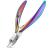 BEZOX Portable Nail Clipper - Toenail Clippers with Surgical Stainless Steel Suitable for Thick Fingernail Toenail Rainbow