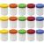 15 ointment jars cream jars tall ointment jars 60ml content with colored lids - Made IN Germany