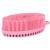 Frateech silicone body brush double -sided body washer bathing brush shower brush for deep cleaning gentle peeling and massage more hygienic than luffa/sponge for all skin types pink