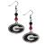 Siskiyou Sports NCAA Fan Bead Dangle Earrings Georgia Bulldogs