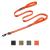OneTigris double dog leash with reflective stripes M(182cm) Orange
